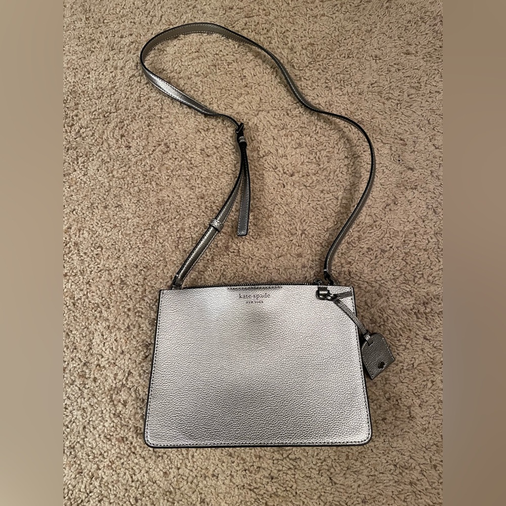 New Silver Kate Spade Bag! $60 OBO!